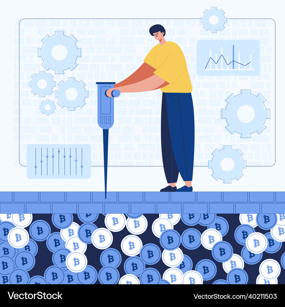 Man working construction work web template Man working construction work web template Vector Image