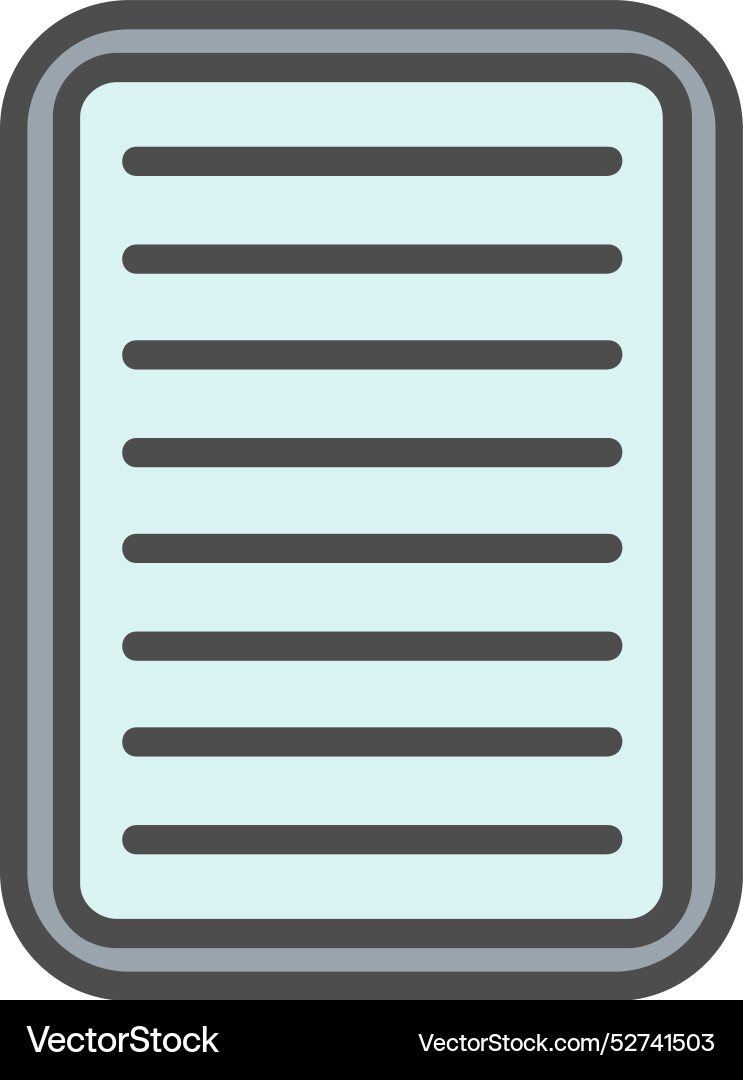 Note line filled icon design Vector Image