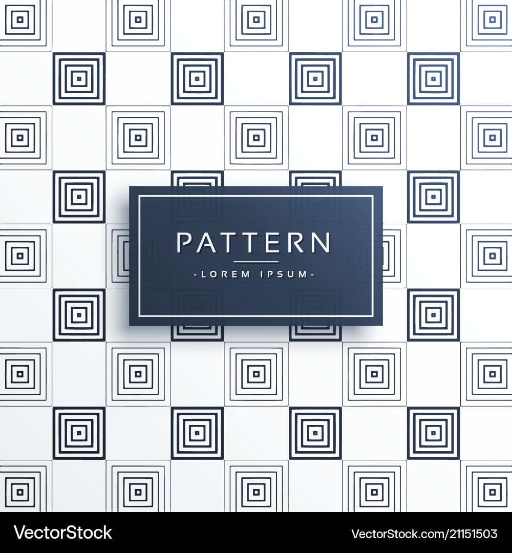 Pattern background made with square lines vector image