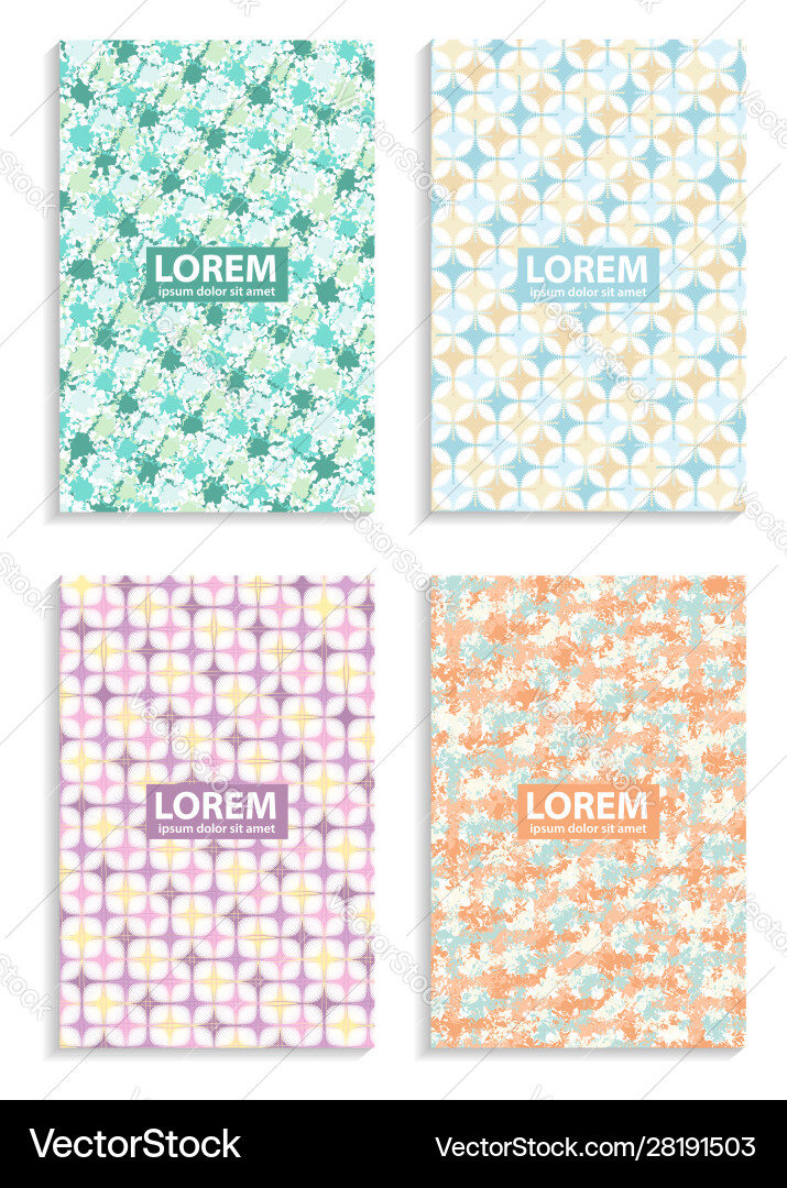 Set abstract color background Vector Image