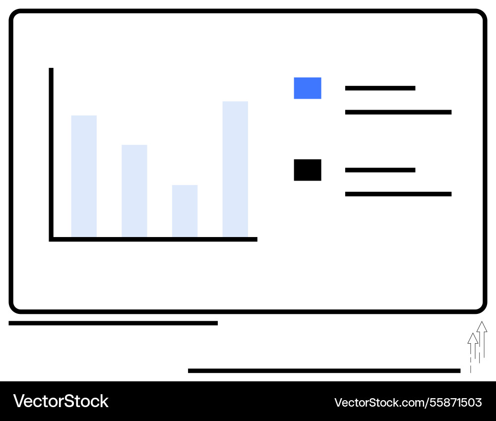 Visuelle Datenanalyse mit Balkendiagramm und Farbe Visuelle Datenanalyse mit Balkendiagramm und Farbe vektorbild