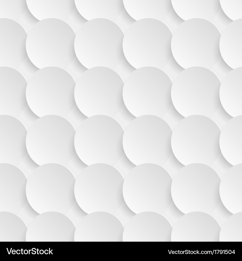 3D Circle Pattern - Seamless Texture vector image