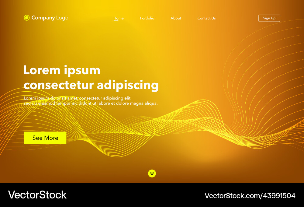 Abstract background website landing page template Abstract background website landing page template Vector Image