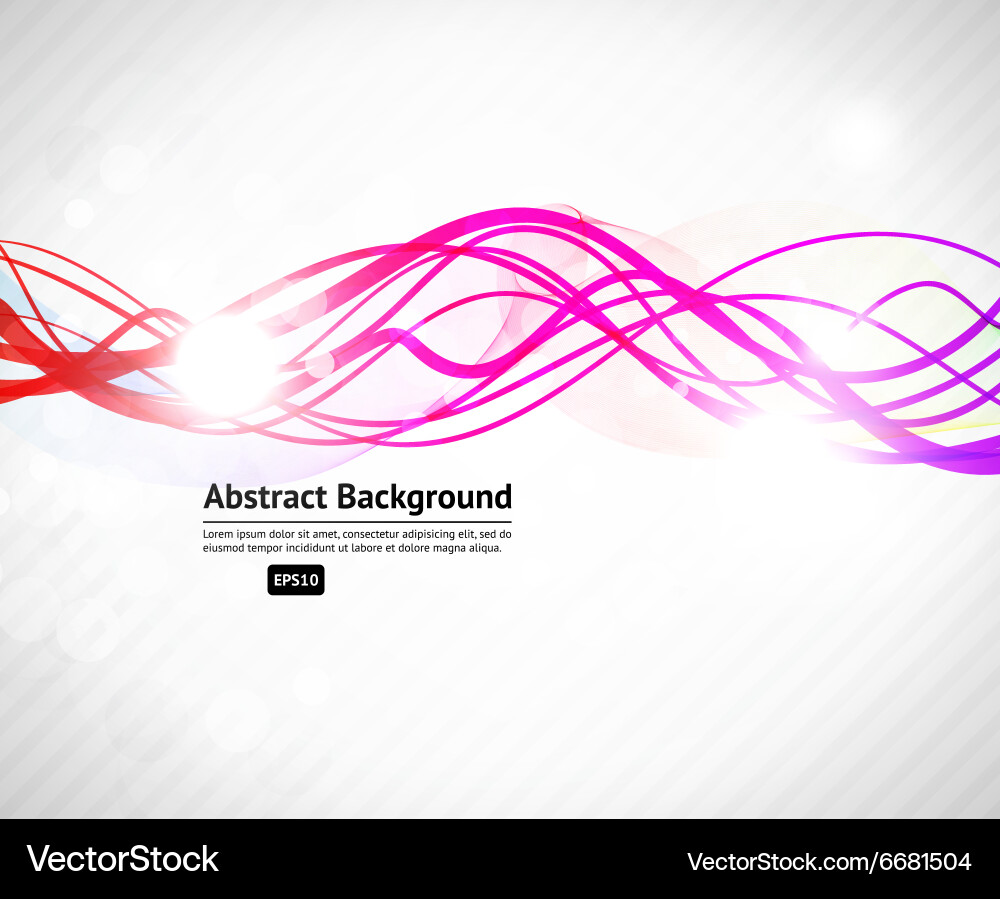 Abstract background with curved lines vector image