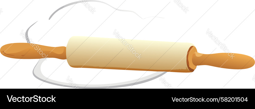 Abstract dough rolling process design generative Vector Image
