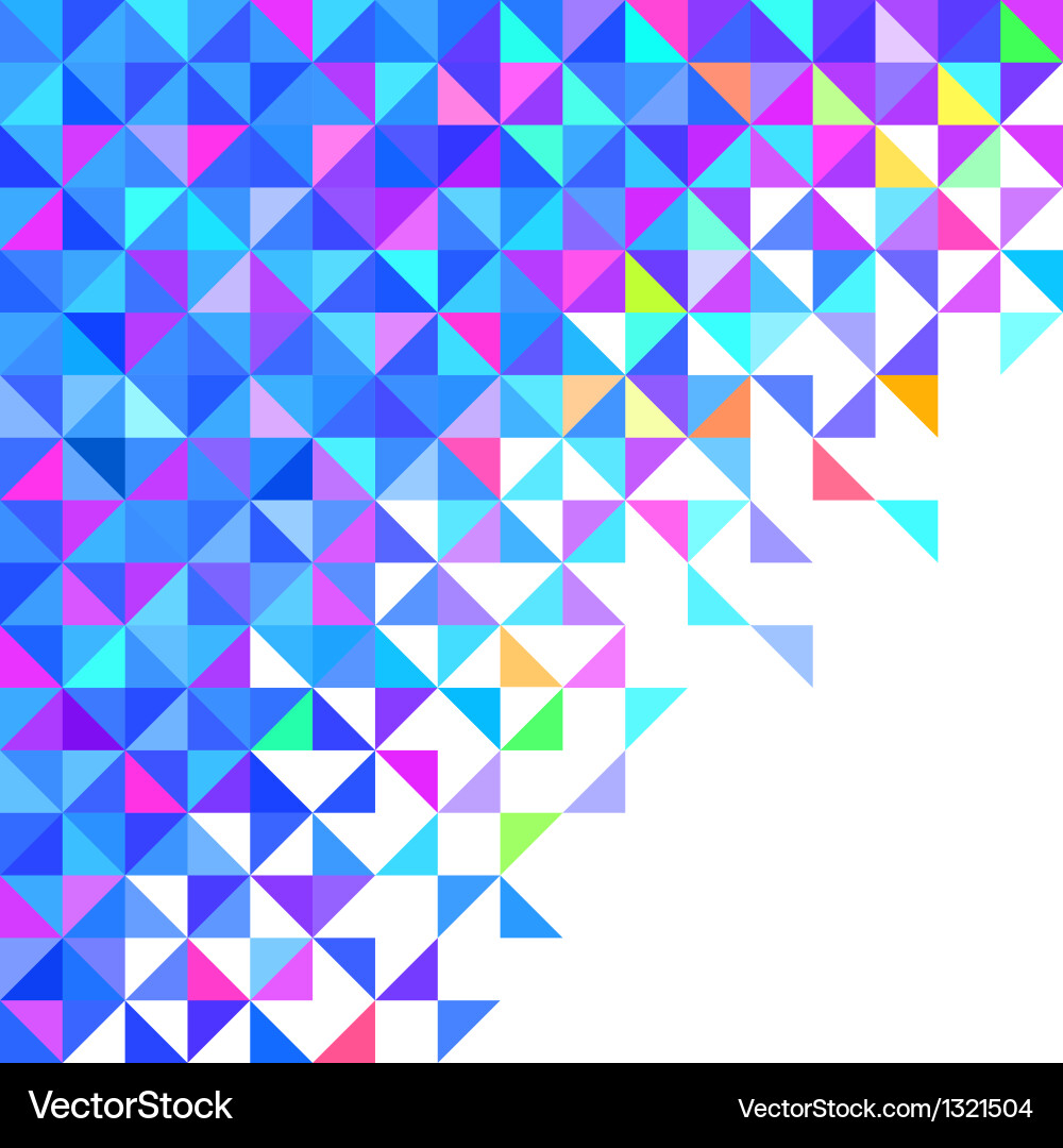 Abstract geometric color background vector image