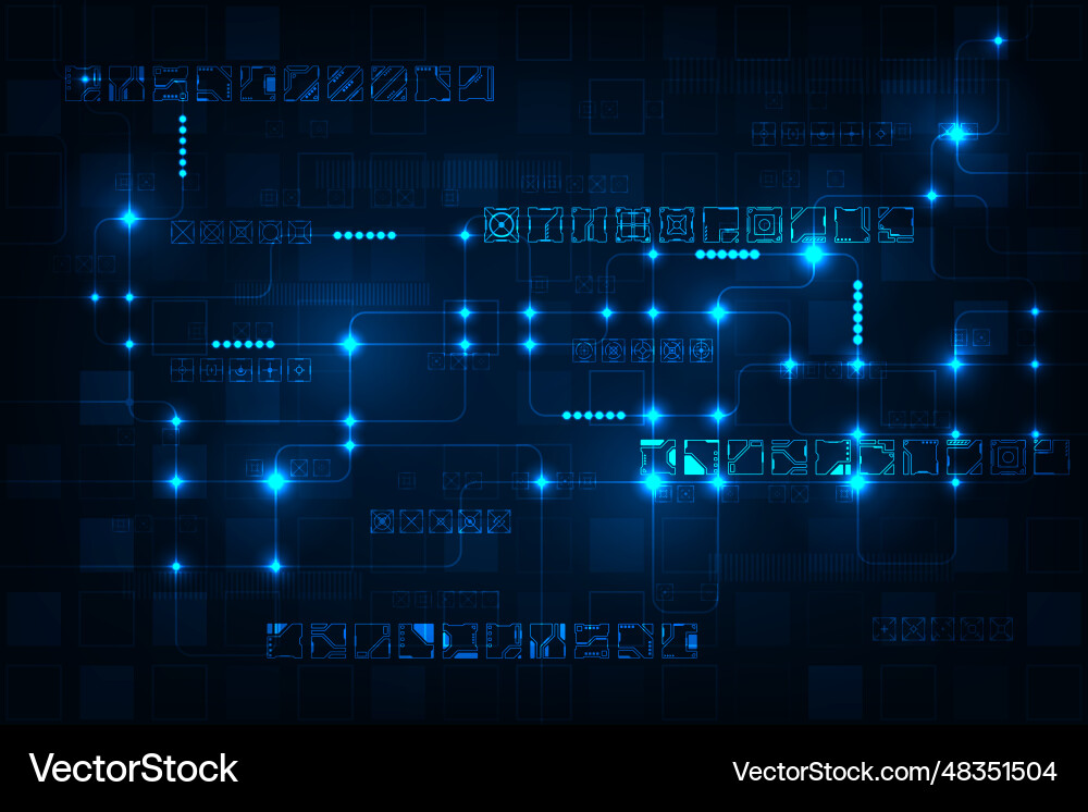 Abstract line circuit technology background Abstract line circuit technology background vector image