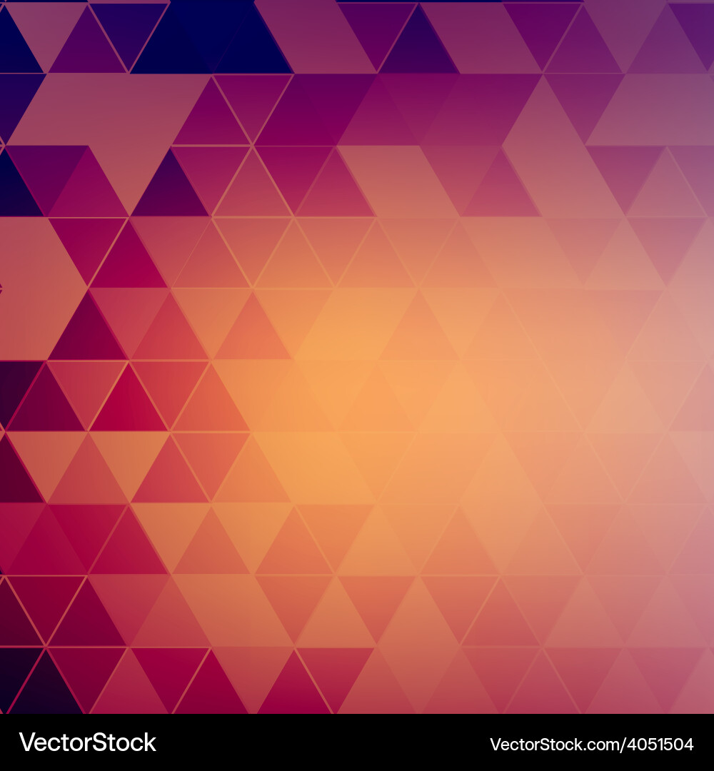 Abstract retro geometric background template vector image