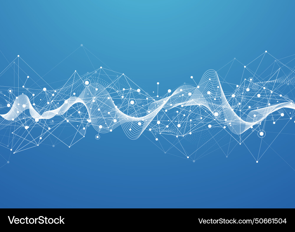 Abstract technology dot and line connection Abstract technology dot and line connection vector image