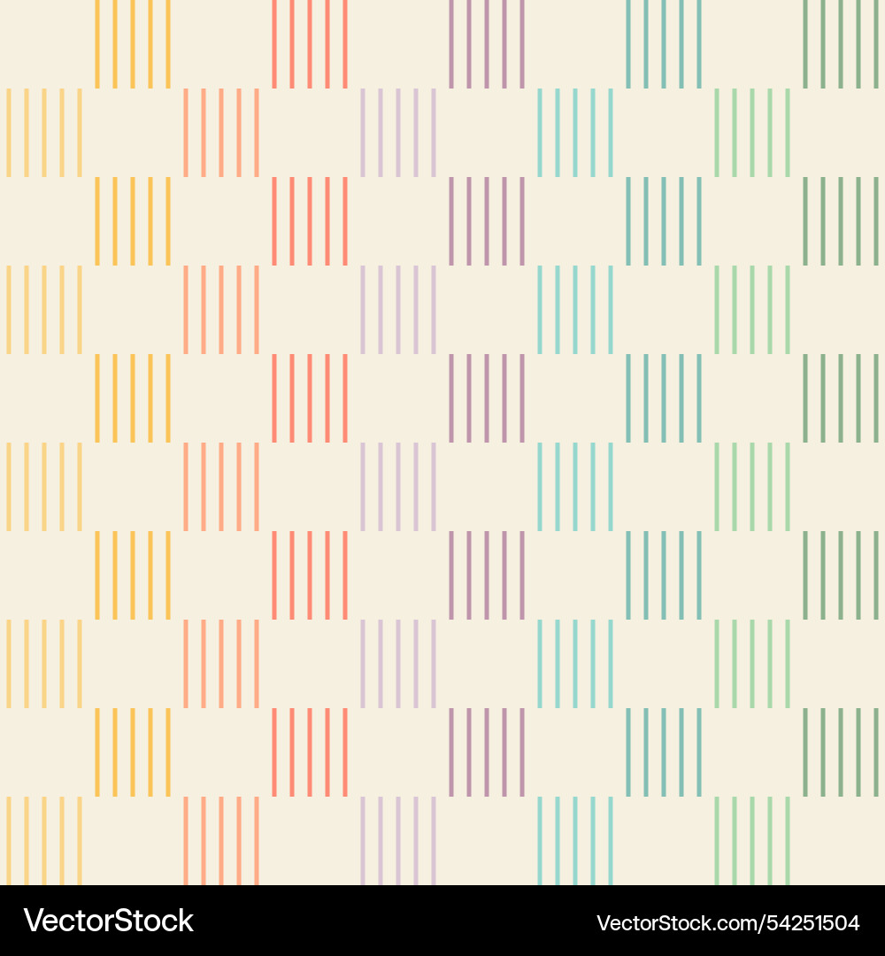 Checkerboard and small vertical lines in muted Checkerboard and small vertical lines in muted vector image