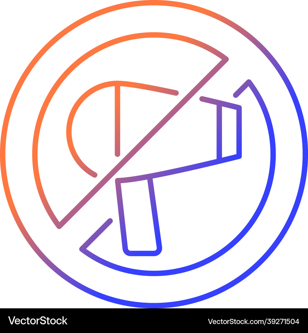 Do not use a hairdryer if wet gradient linear Do not use a hairdryer if wet gradient linear vector image