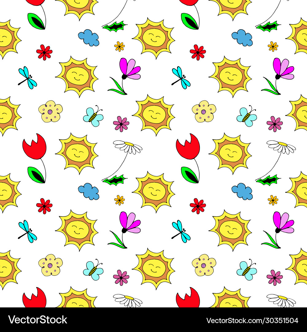 Frühling Muster nahtlose Hintergrund einfache Frühling Muster nahtlose Hintergrund einfache vektorbild