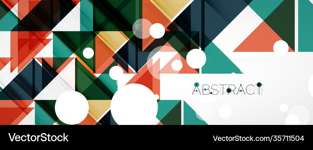 Geometric abstract background techno color Vector Image