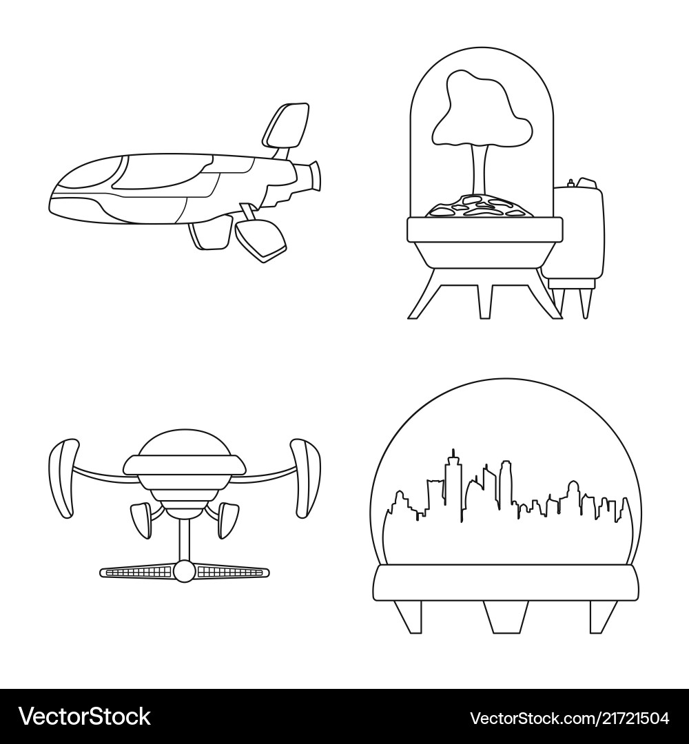 Isolated object of mars and space logo collection Isolated object of mars and space logo collection Vector Image