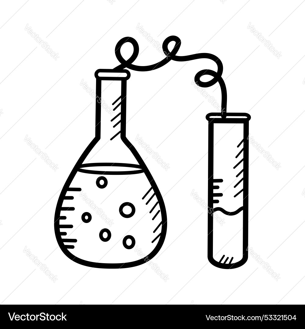 Laboratory experiment vector image