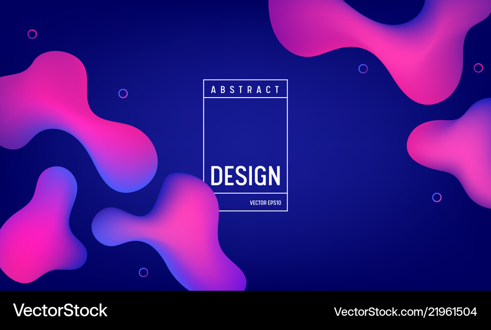 Liquid Gradient Color Splash Background vector image