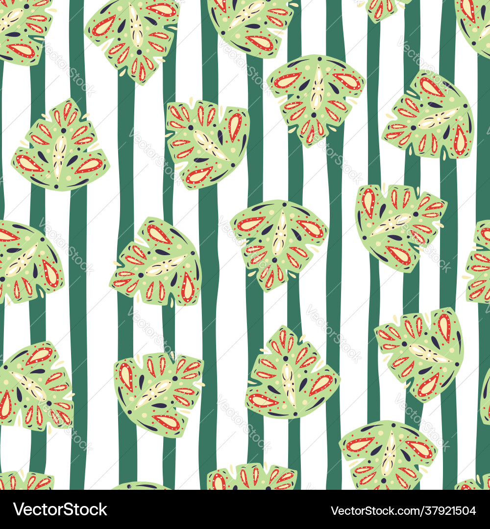 Nature seamless pattern with random light green Nature seamless pattern with random light green vector image