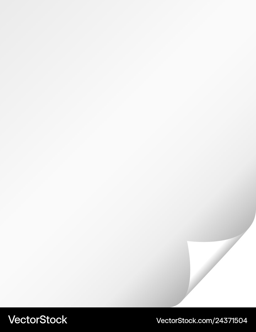 Page curl shadow Page curl shadow vector image