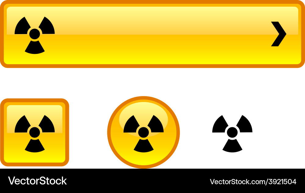Radiation Button Set vector image