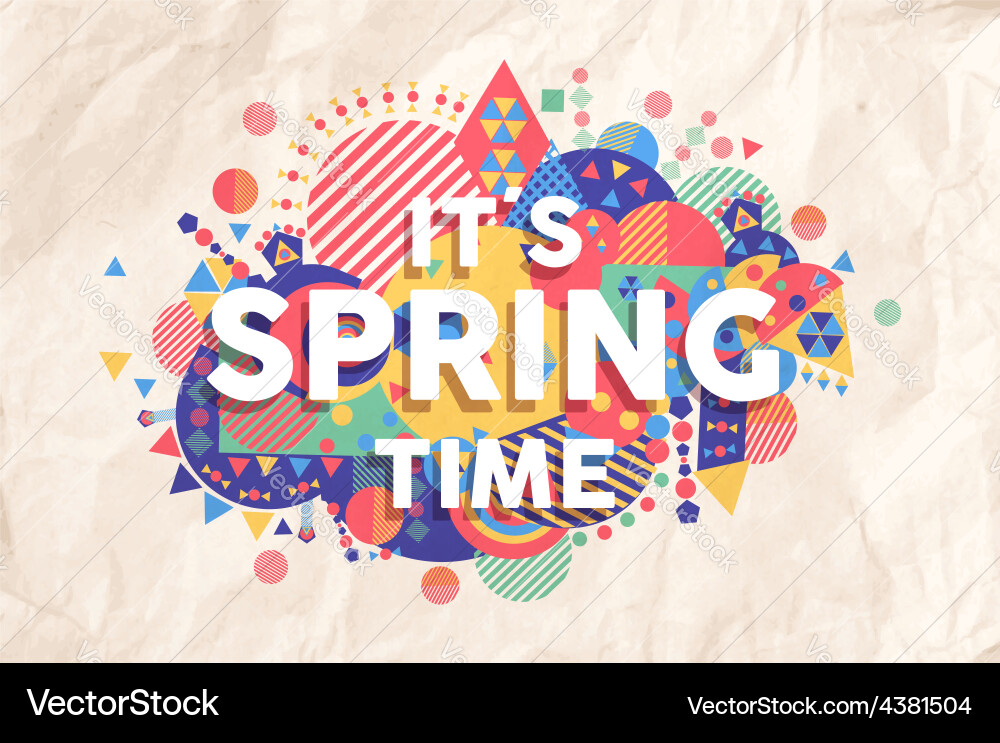 Springtime Quote Background Vector Image