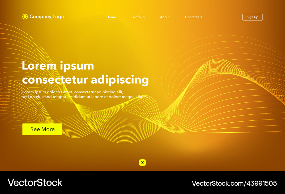 Abstract background website landing page template Abstract background website landing page template vector image