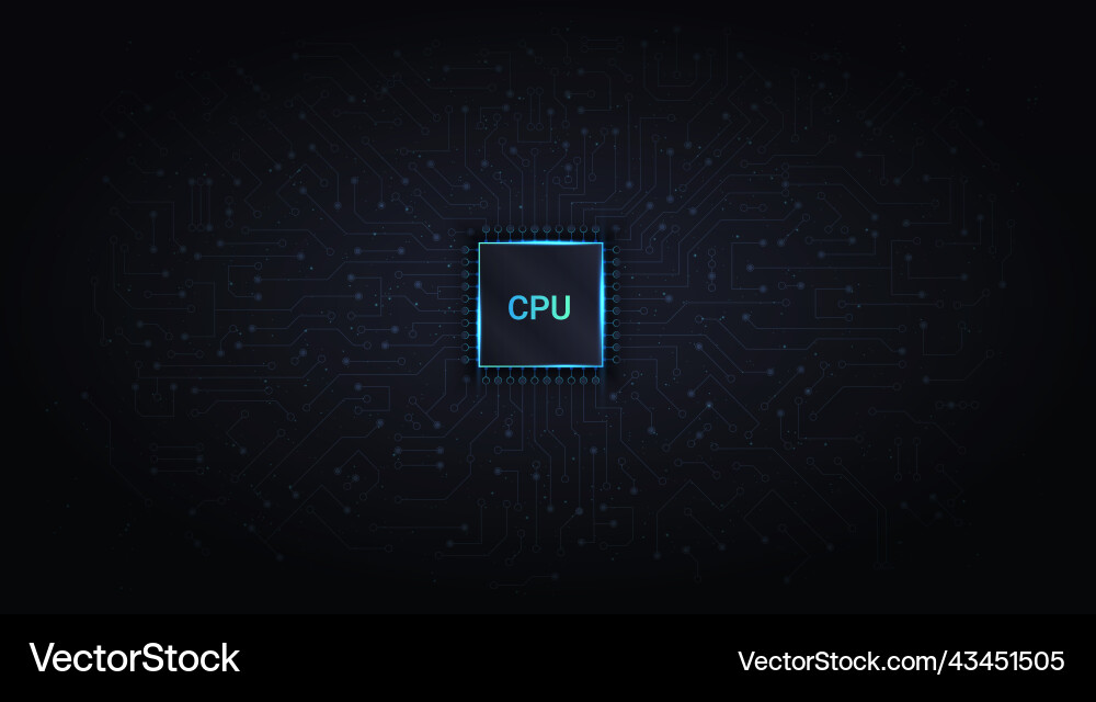 Central processing unit Central processing unit Vector Image