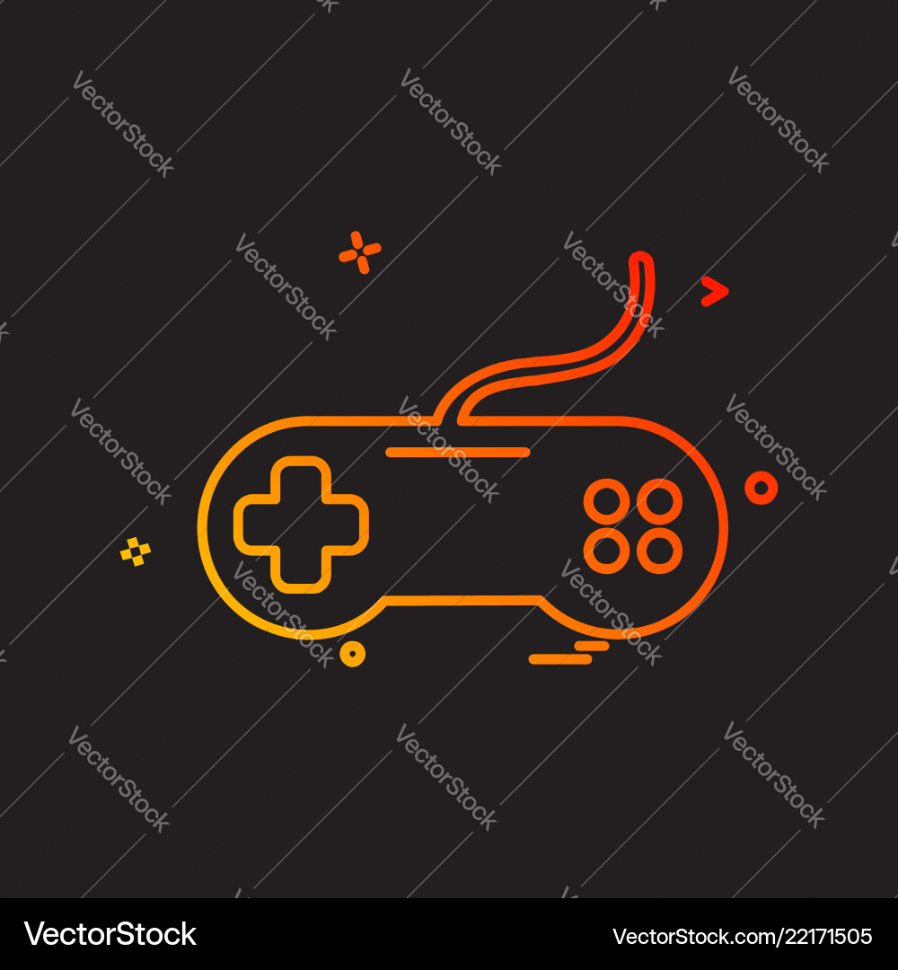 Game controller icon design Game controller icon design vector image