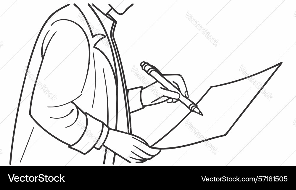 Professional working on laptop data analysis vector image