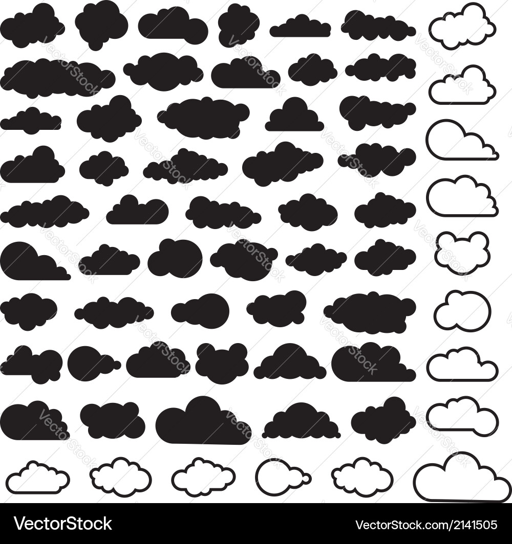 Sky clouds Royalty Free Vector Image - VectorStock