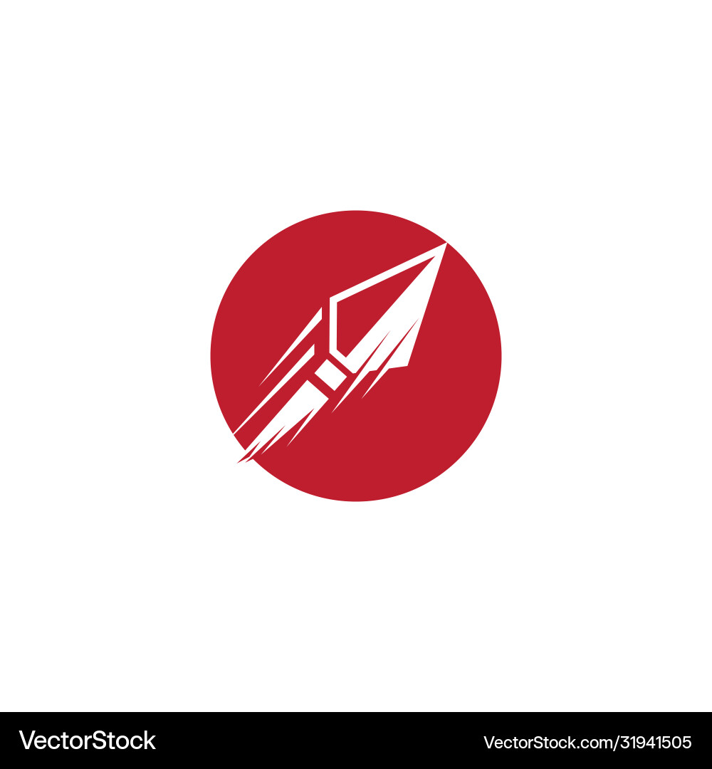Spear icon template Spear icon template vector image