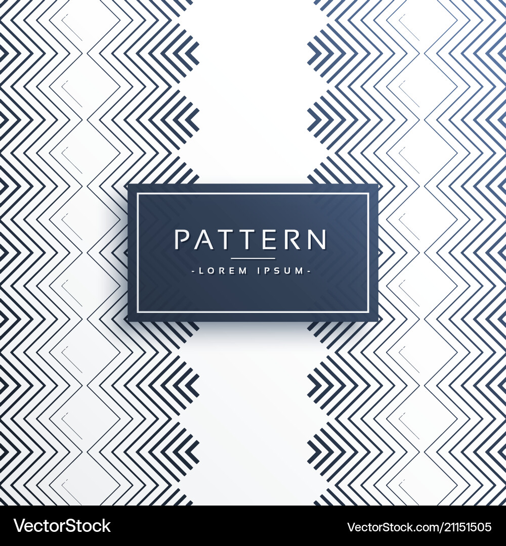 Verticle zigzag style pattern design vector image