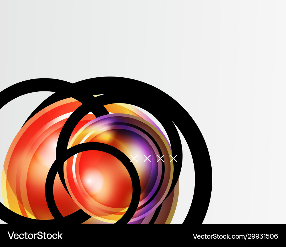 Abstract background - glossy glass bubbles Abstract background - glossy glass bubbles vector image