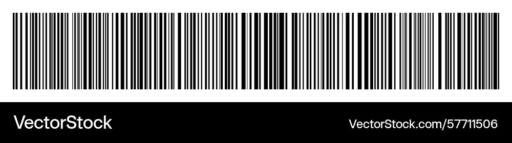 Barcode isolated on color background code stripes vector image