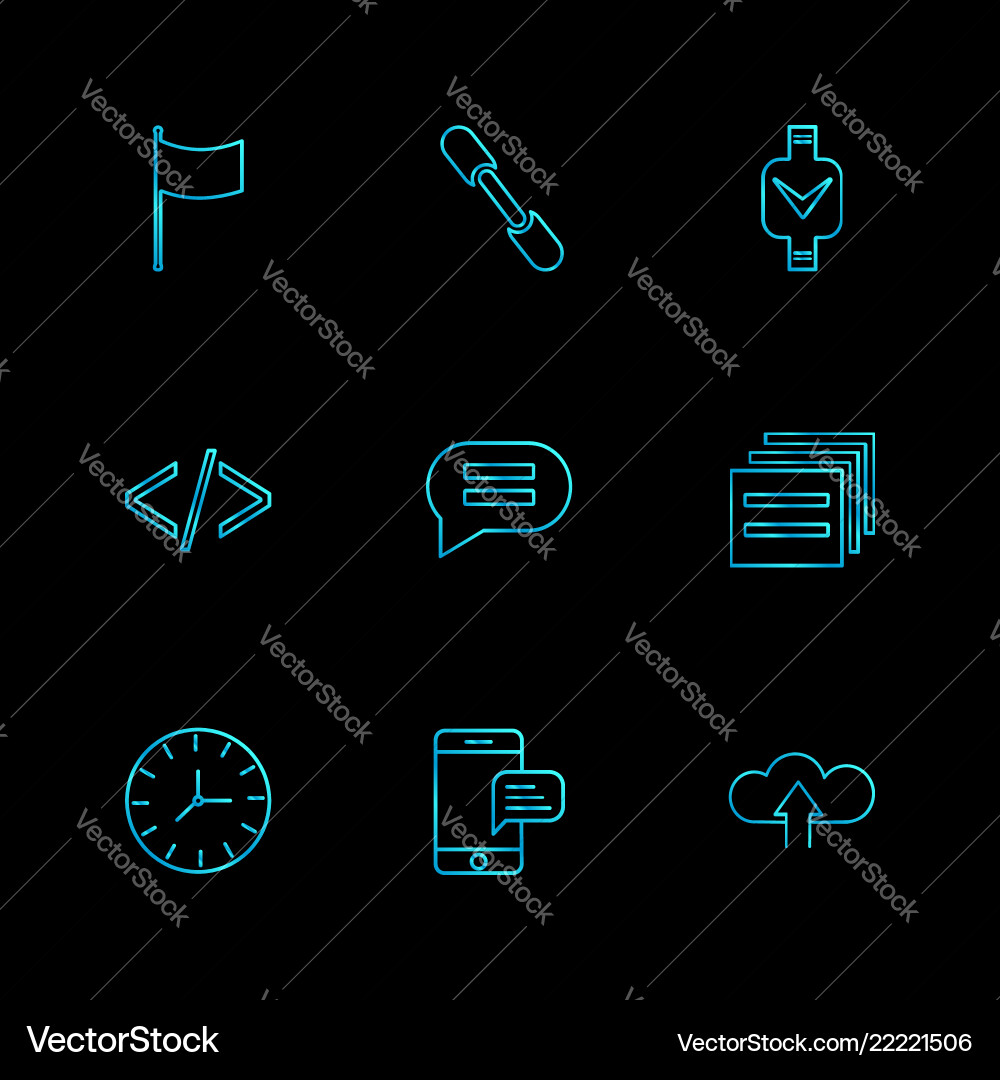 Code message watch seo technology internet vector image