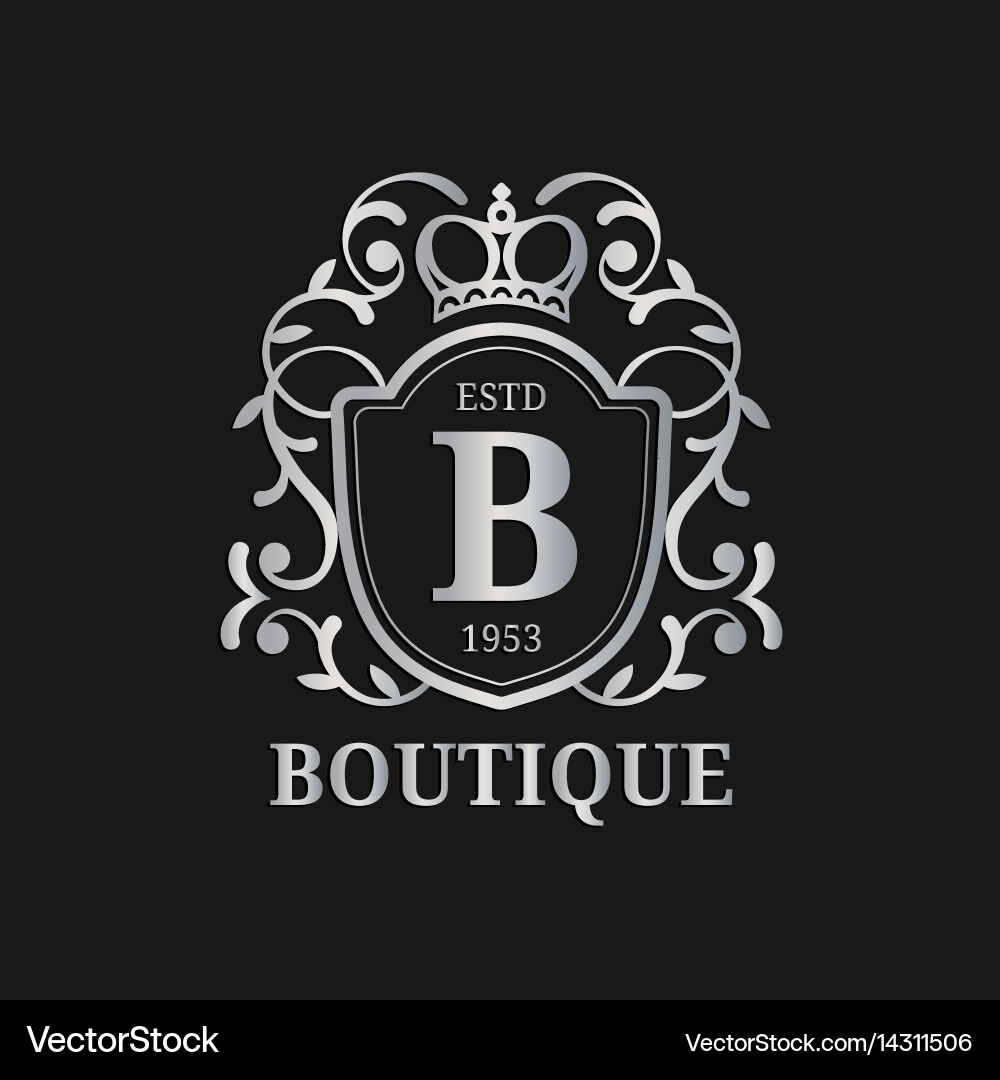 Elegant Monogram Logo Template Vector Image