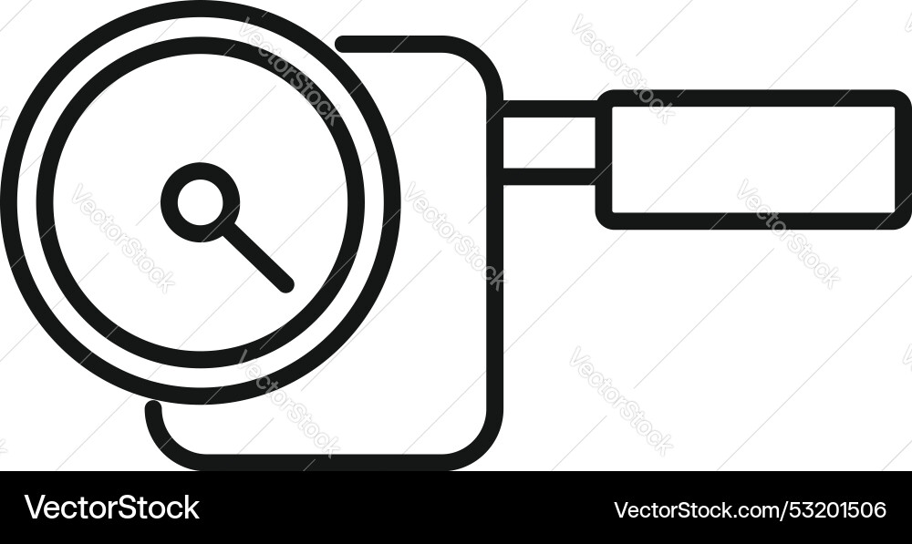 Manometer measuring device showing pressure icon Manometer measuring device showing pressure icon vector image