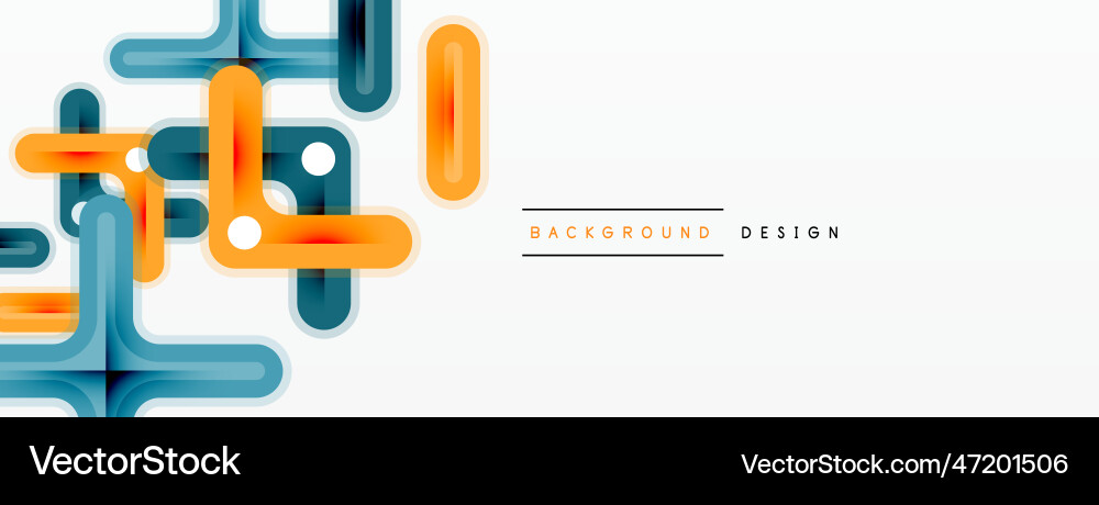 Minimal geometric background cross line design Vector Image
