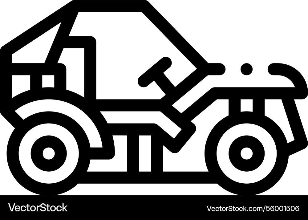Offset icon thin linear style design isolated Offset icon thin linear style design isolated vector image