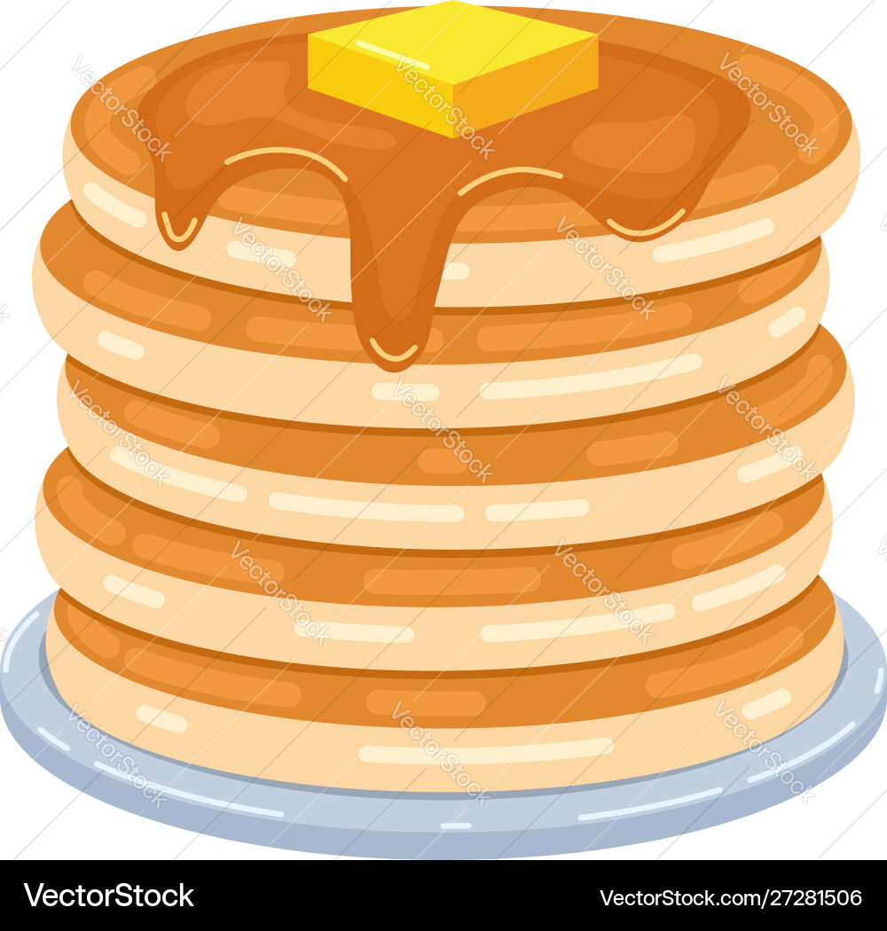 Pfannkuchen Pfannkuchen vektorbild