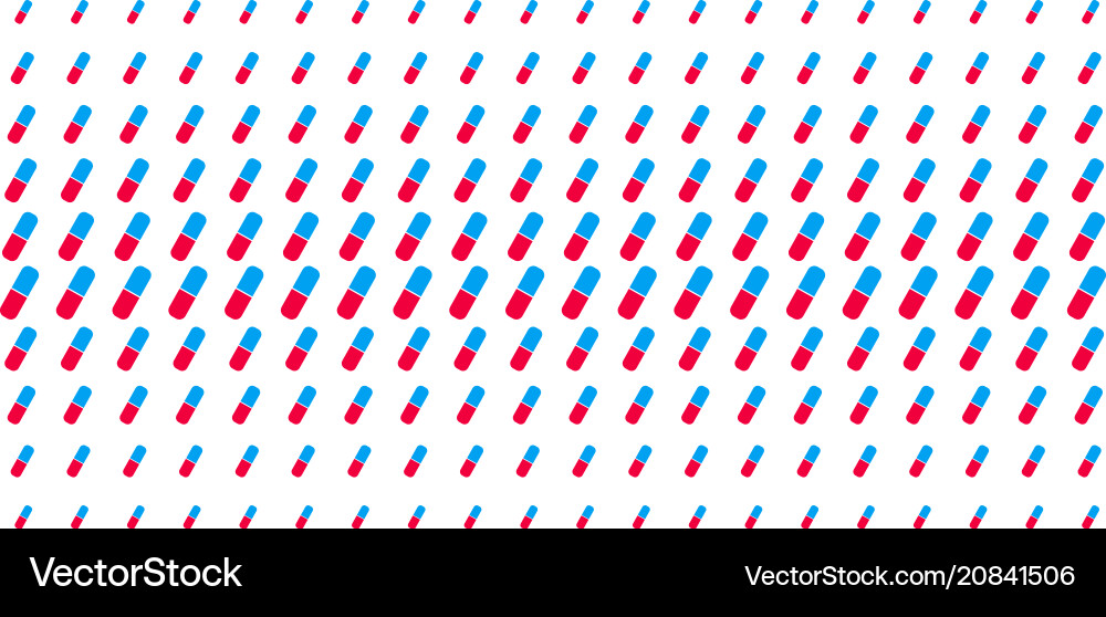 Pill shape halftone array Vector Image