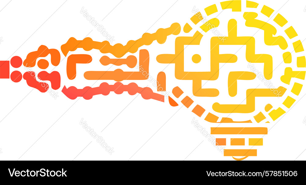 Plus pattern lightbulb analytical idea data Vector Image