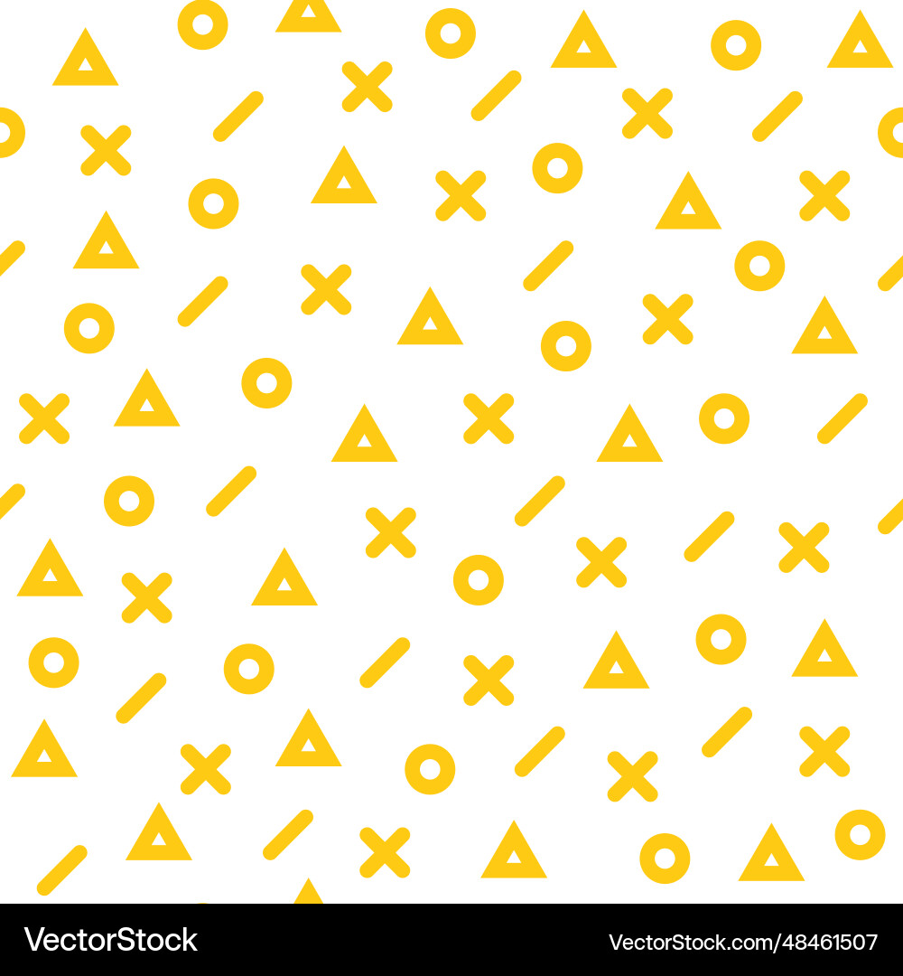 Abstract pattern with memphis elements seamless Abstract pattern with memphis elements seamless vector image