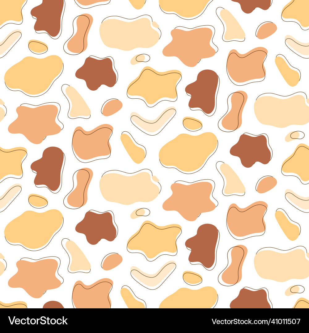 Abstract shape geometric spot seamless pattern Vector Image