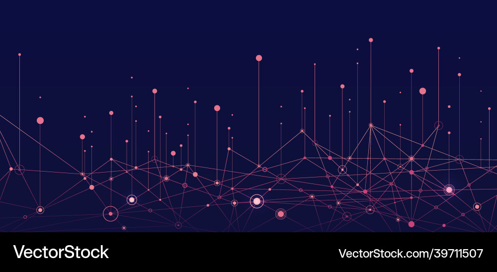 Big data visual information background Vector Image