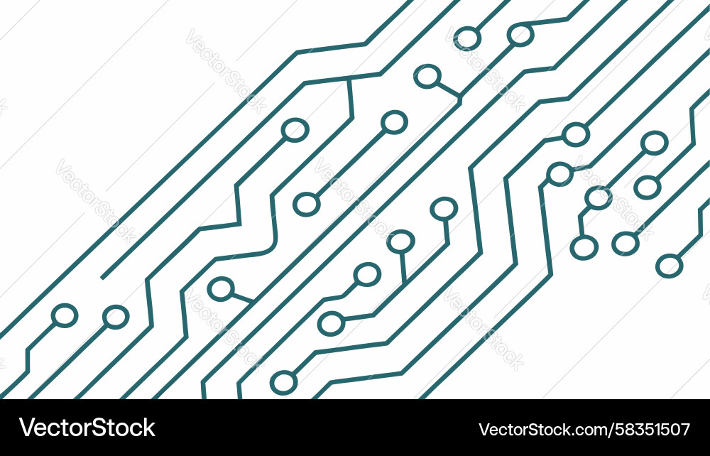 Electronic Trace Patterns Vector Image