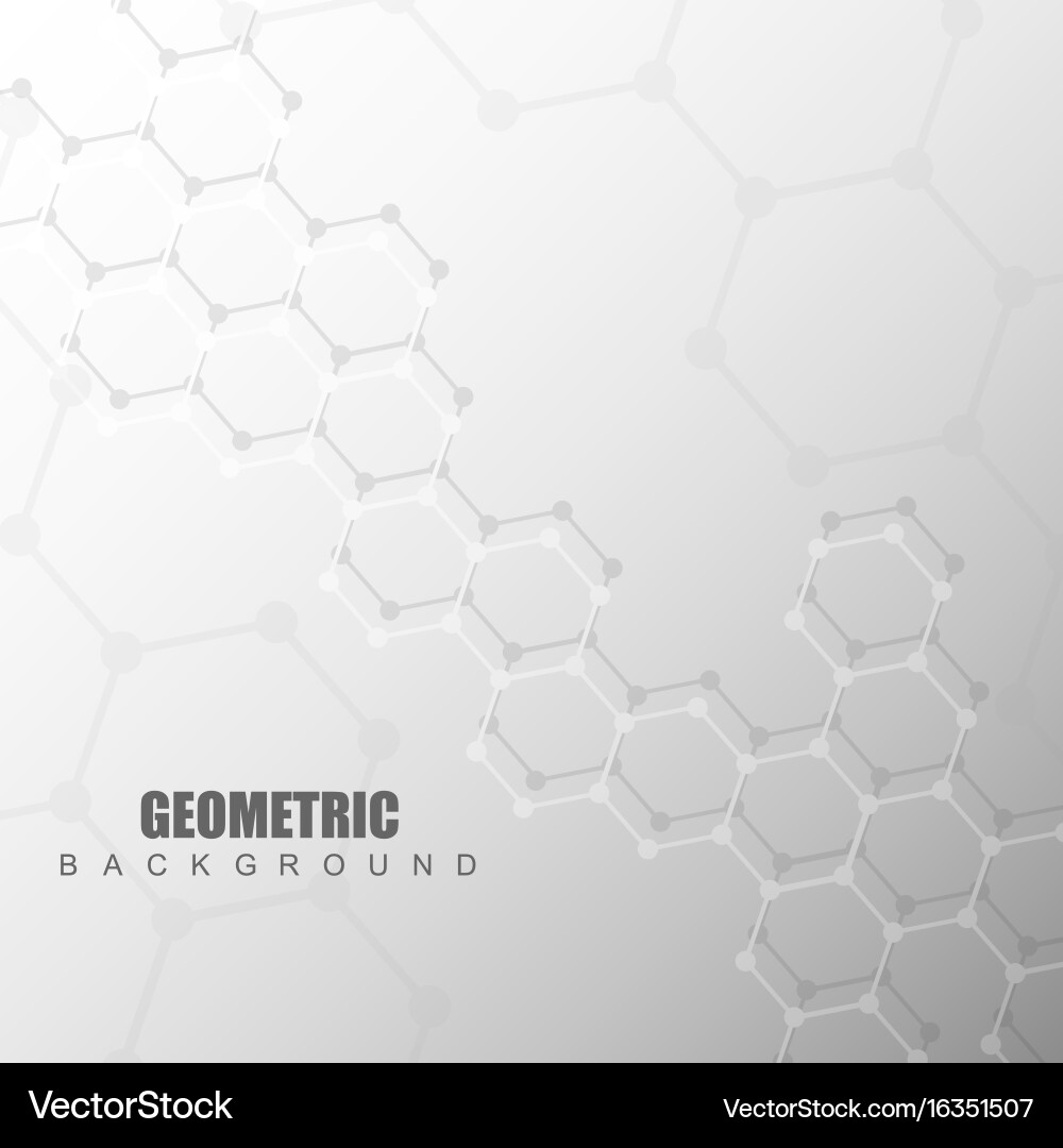 Geometric abstract background with connected line Vector Image
