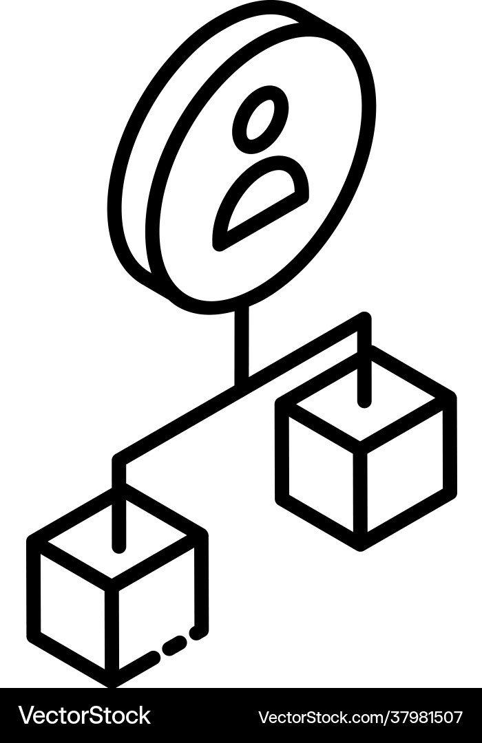 Logistic network vector image