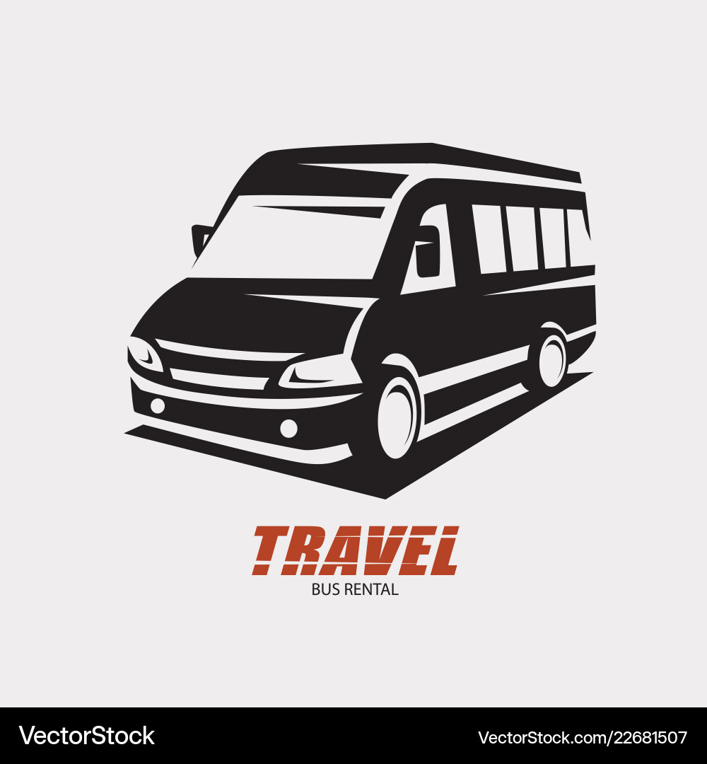 Mini Van Outline Sketch Vektorbild
