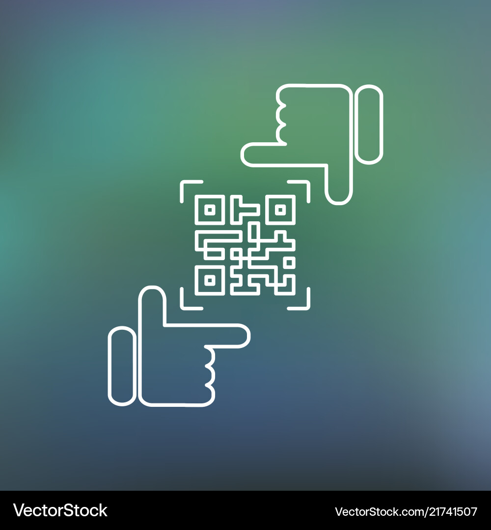 Qr code framing Qr code framing vector image