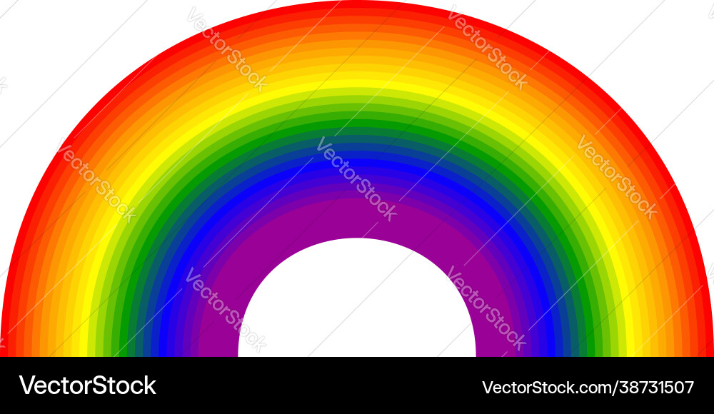 Rainbow abstract design element icon Vector Image